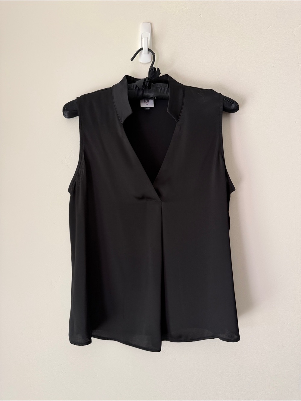 cabi Epitome Top black blouse